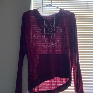 Shirt with a hoodie